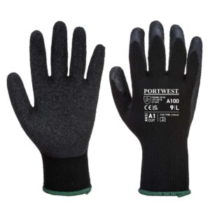 A100 Grip Safety gloves by Portwest in black
