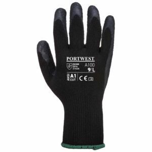 A100 Grip Safety gloves by Portwest in black