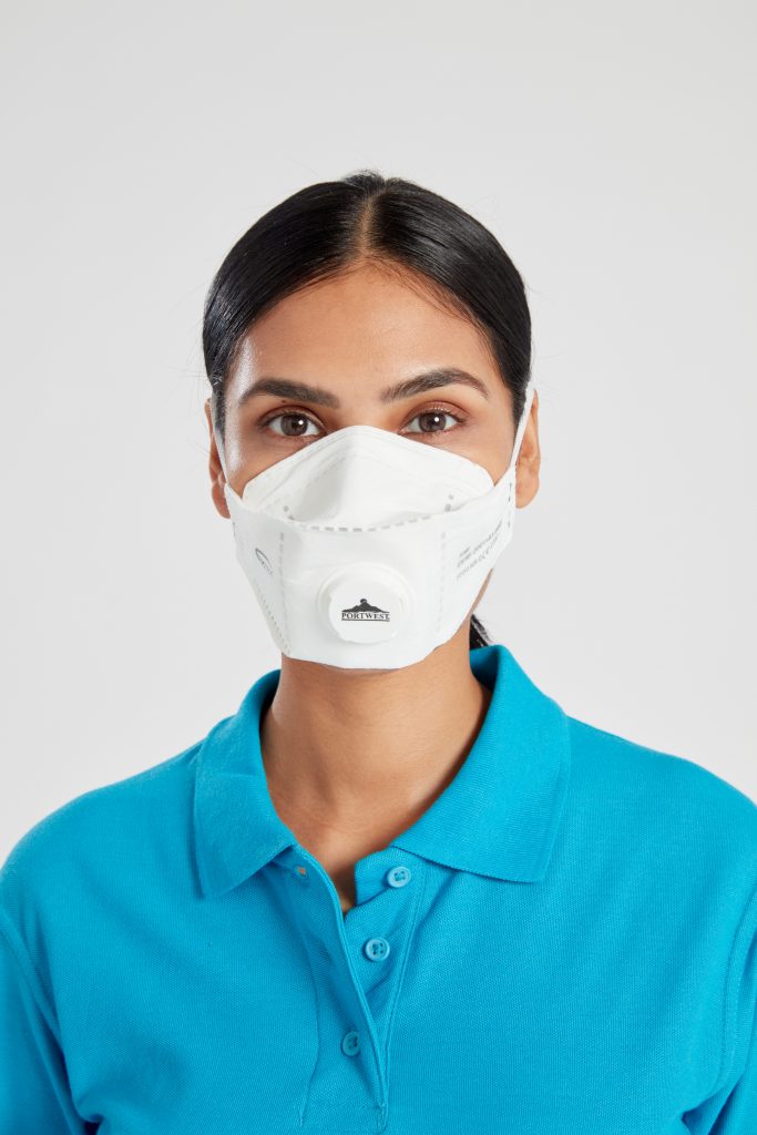 Portwest P391 EAGLE FFP3 Valved Dolomite Fold Respirator Pack of 10