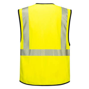 Portwest PW309 Executive Vest Hi Vis Yellow Back