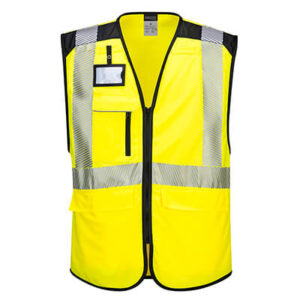 Portwest PW309 Executive Vest Hi Vis Yellow front