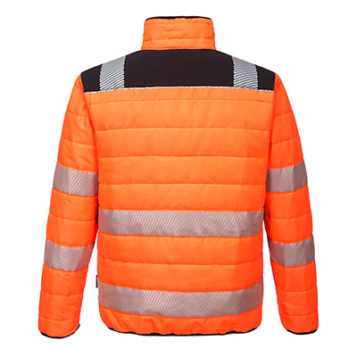 Portwest PW371 Baffle Jacket Hi Vis Orange Back