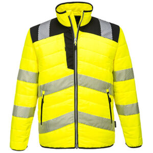 Portwest PW371 Baffle Jacket Hi Vis Yellow Front