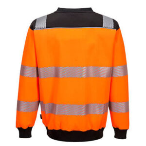 Portwest PW379 Sweatshirt Hi Vis Orange Back