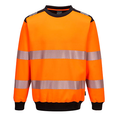 Portwest PW379 Sweatshirt Hi Vis orange front