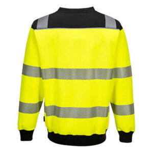Portwest PW379 Sweatshirt Hi Vis Yellow Back