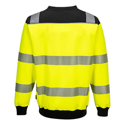 Portwest PW379 Sweatshirt Hi Vis Yellow Back