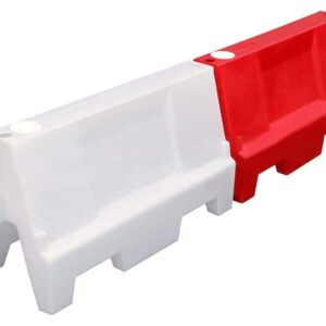 EVO1 White and Red Barrier Water filled barrier