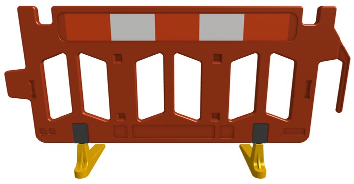 Firmus 2m Barrier Chapter 8 Pedestrian Barrier Red