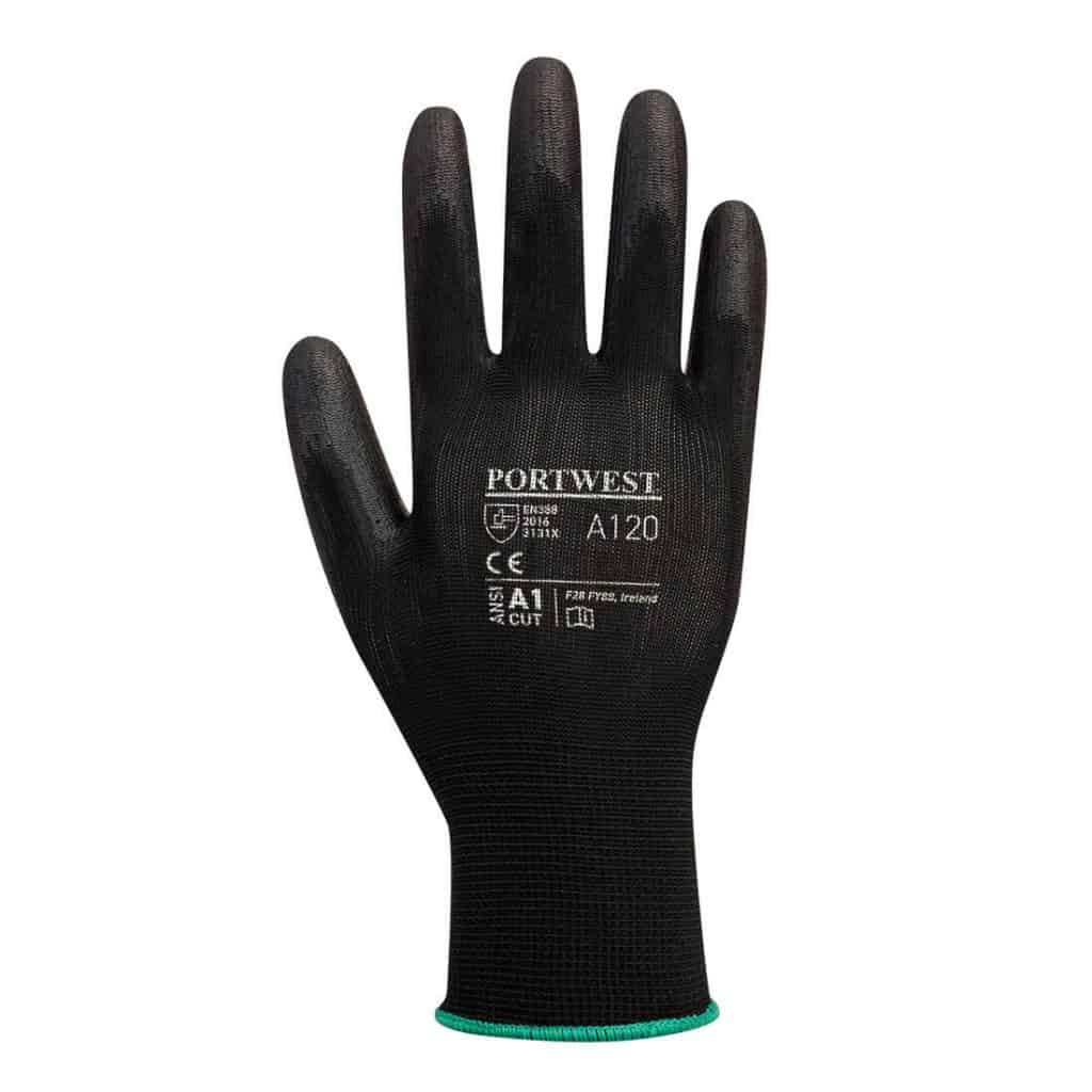 Portwest A120 - PU Palm Glove Black
