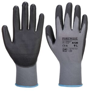 Portwest A120 - PU Palm Glove Grey Pair