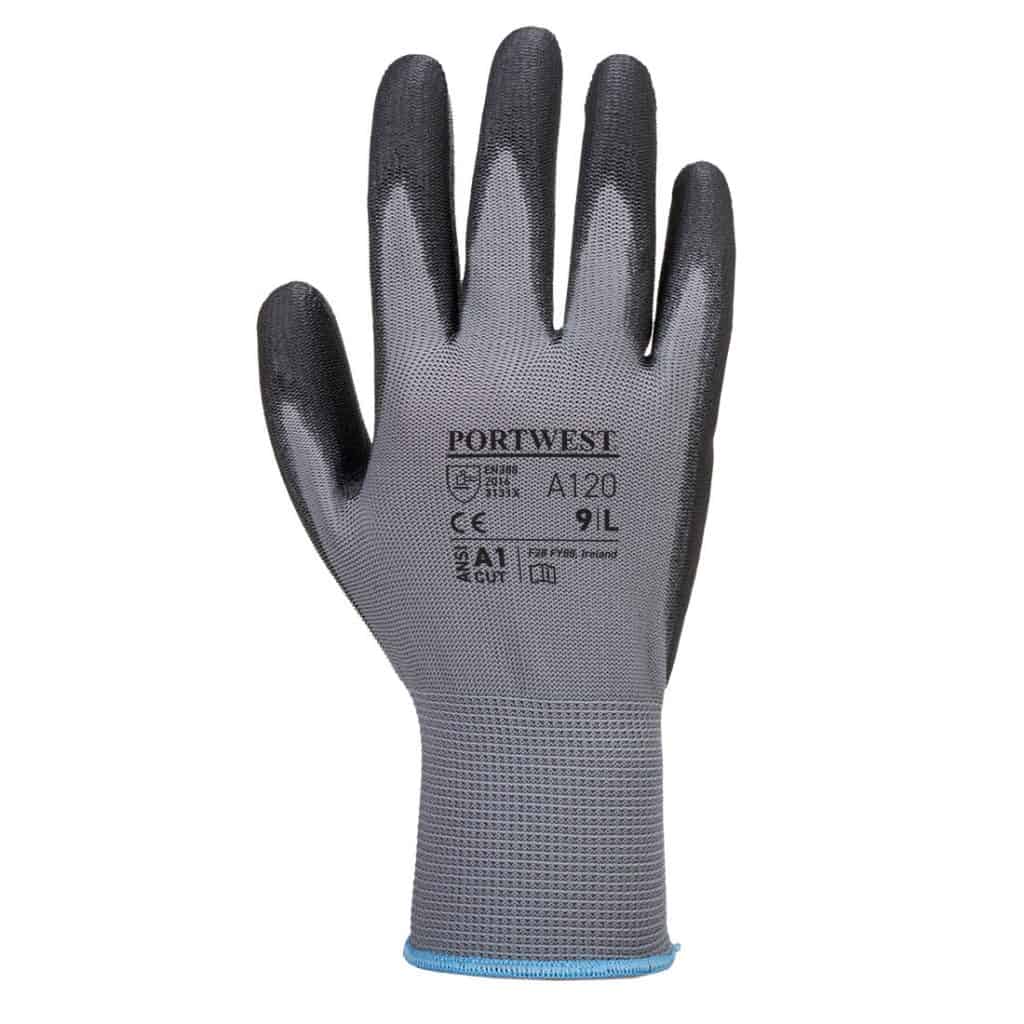 Portwest A120 - PU Palm Glove Grey