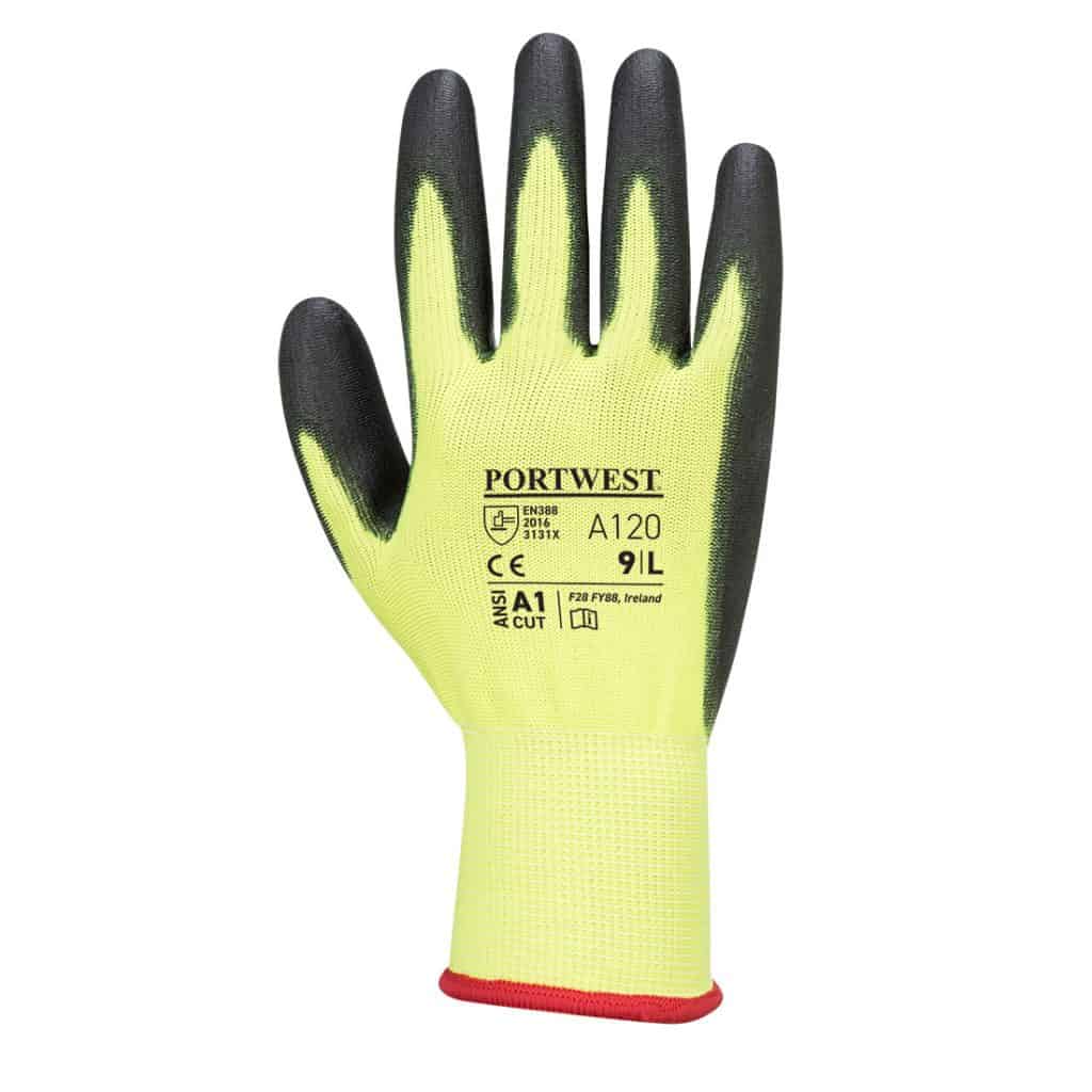 Portwest A120 - PU Palm Glove Yellow