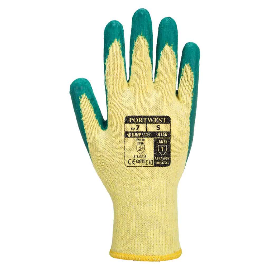 Portwest A150 - Classic Grip Glove - Latex - Green