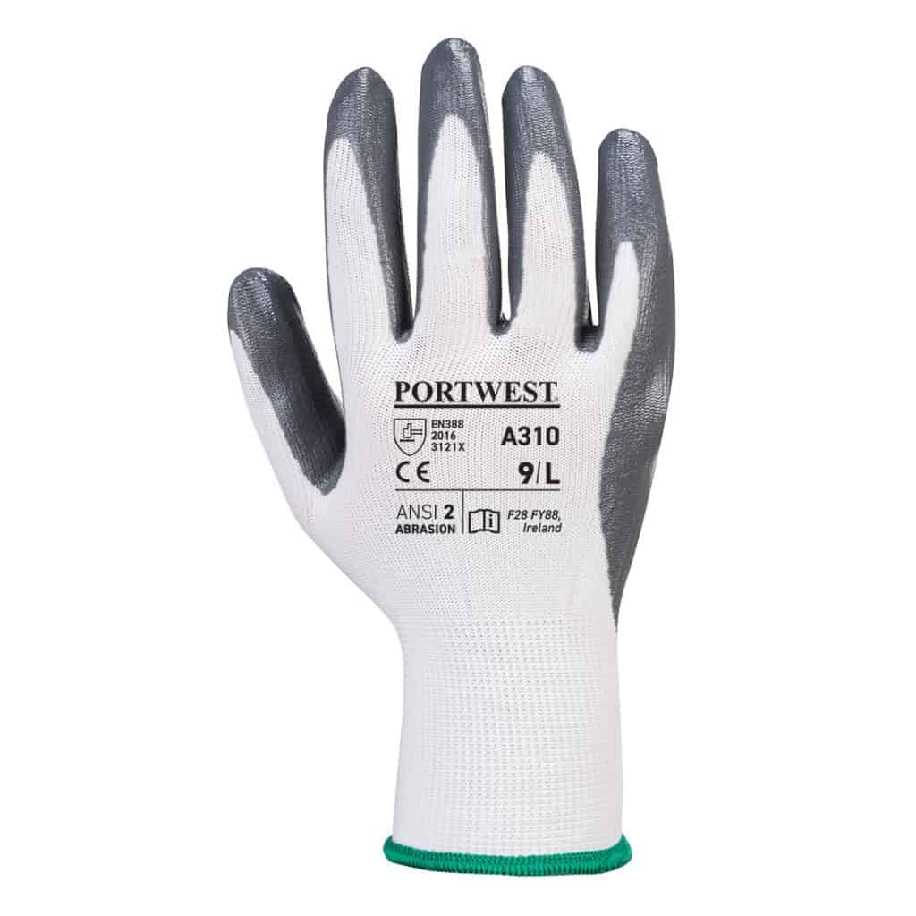 Portwest A310 - Flexo Grip Nitrile Glove Grey