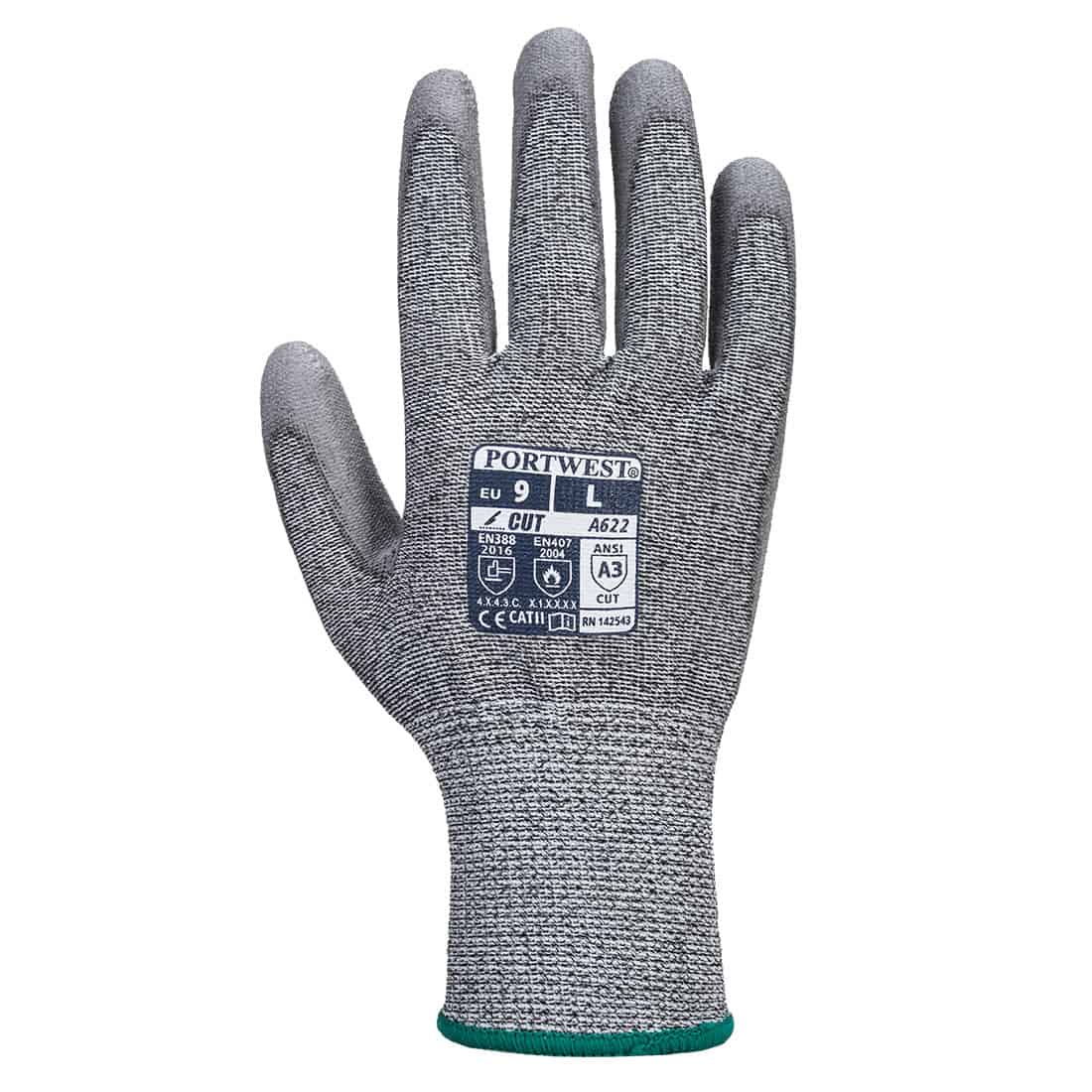 Portwest A622 - MR Cut PU Palm Glove Grey