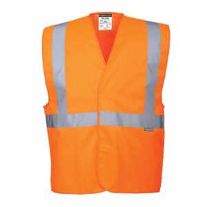 Portwest C470 Hi-Vis Two Band & Brace Vest Orange Front