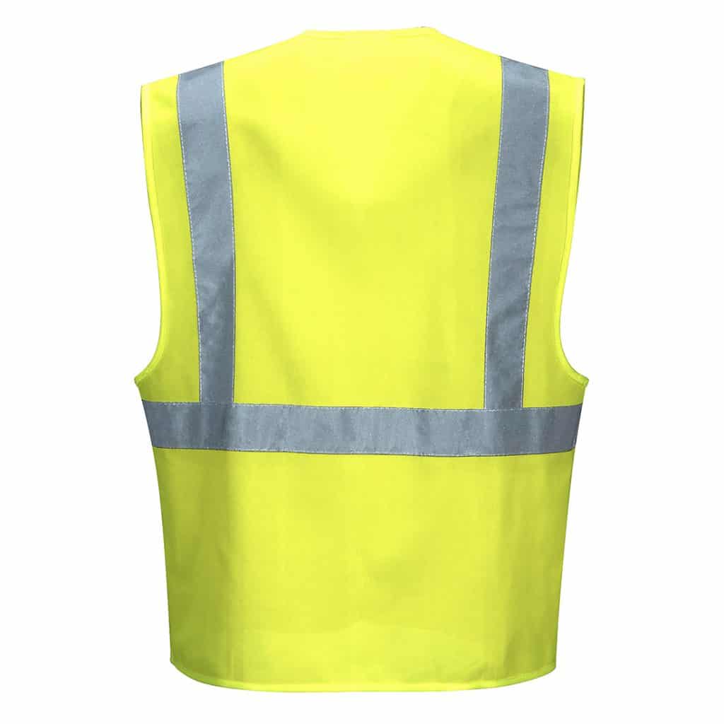 Portwest C470 Hi-Vis Two Band & Brace Vest Yellow Back