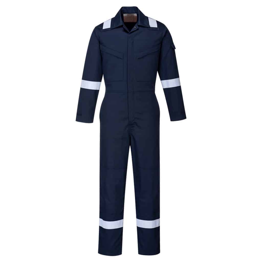 Portwest FR51 Navy Coverall Front