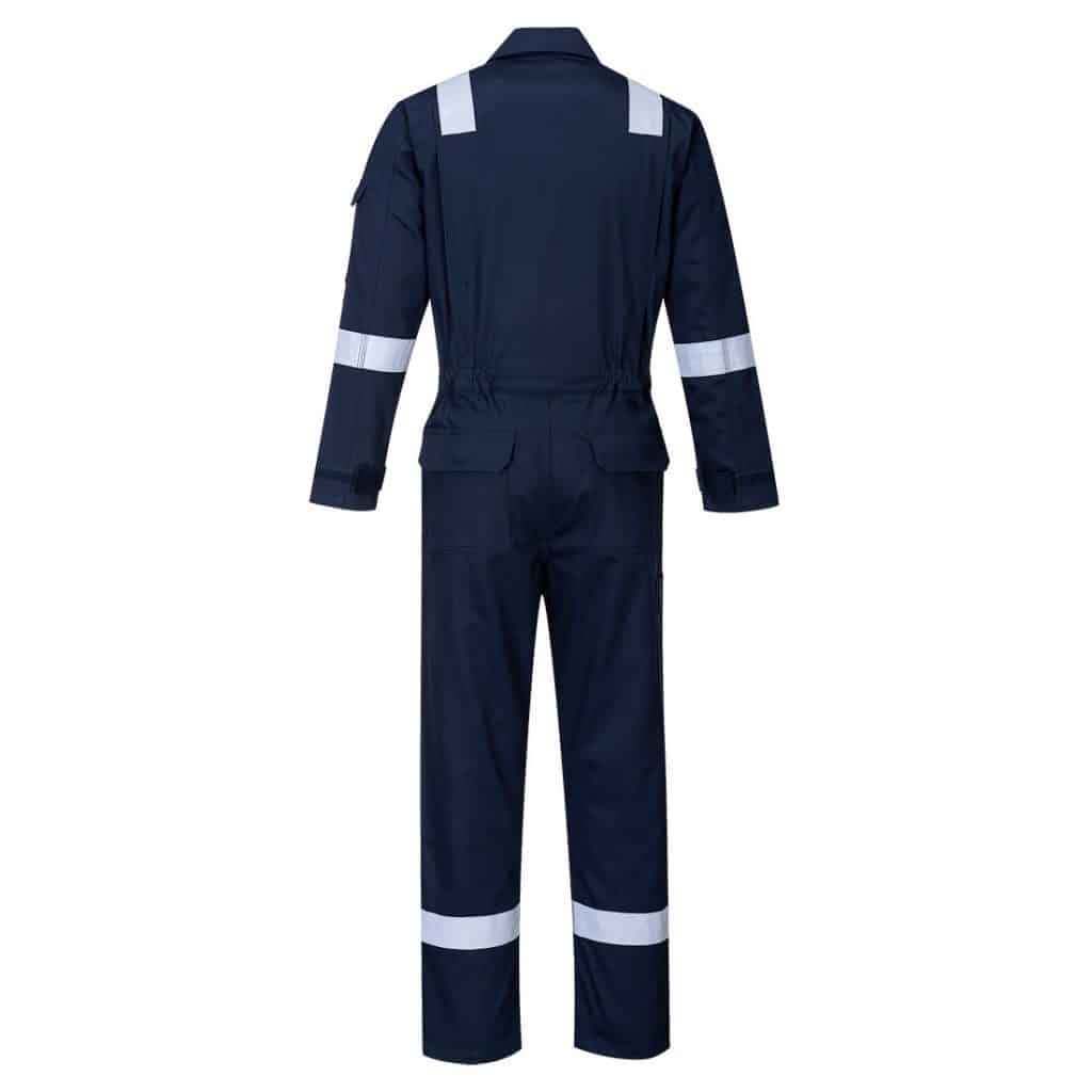 Portwest FR51 Navy Coverall Back
