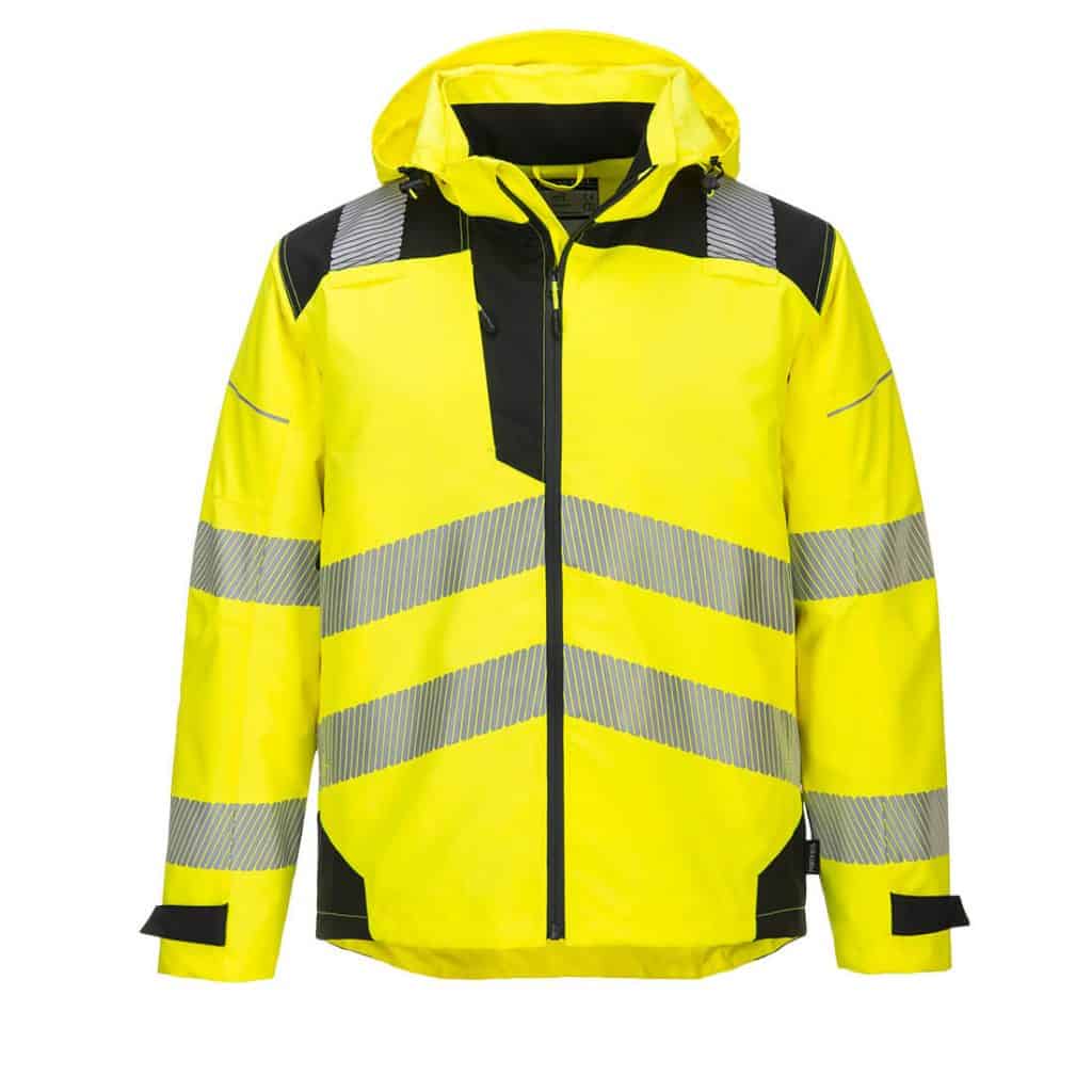 Portwest PW360 PW3 Hi-Vis Extreme Rain Jacket Yellow Front