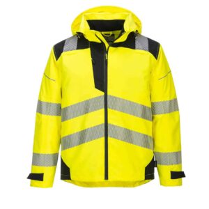 Portwest PW360 PW3 Hi-Vis Extreme Rain Jacket Yellow Front