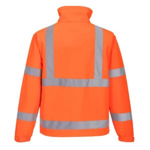S424 Hi-Vis Classic Softshell Jacket Orange Back
