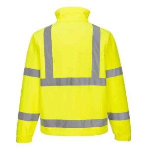 S424 Hi-Vis Classic Softshell Jacket Yellow Back