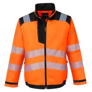 Portwest T500 PW3 Hi-Vis Work Jacket Orange Front