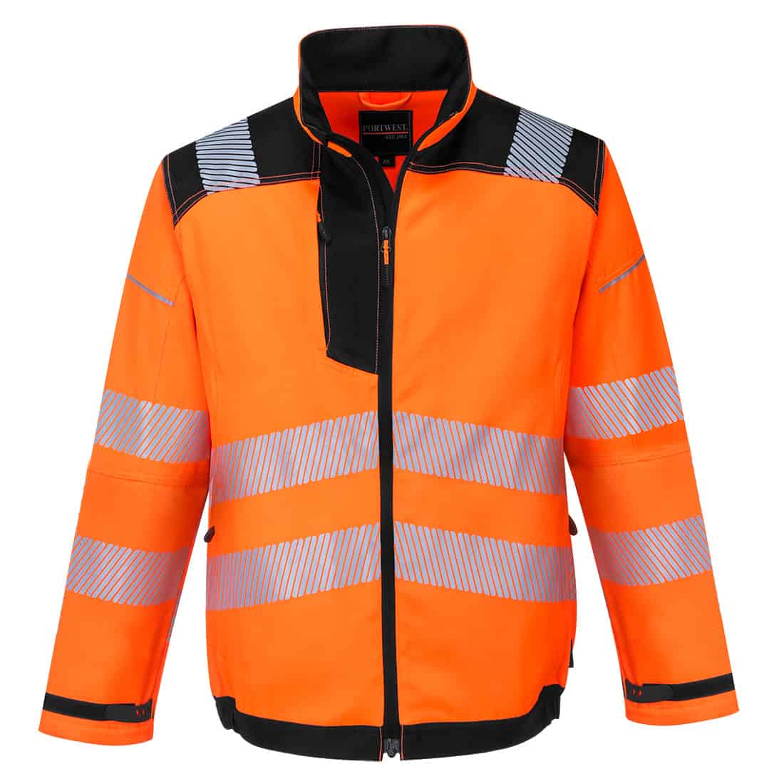 Portwest T500 PW3 Hi-Vis Work Jacket Orange Front