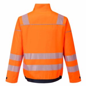 Portwest T500 PW3 Hi-Vis Work Jacket Orange Back