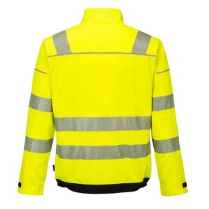 Portwest T500 PW3 Hi-Vis Work Jacket Yellow Back