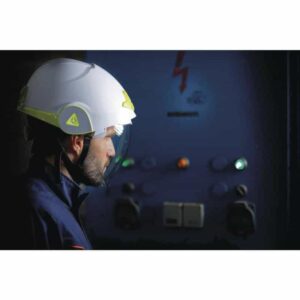 Onyx safety helmet on model