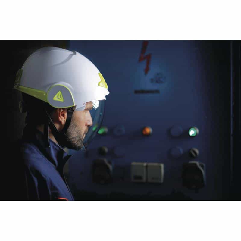 Onyx safety helmet on model