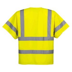 Portwest C372 Half Sleeve Vest with front zip Rear