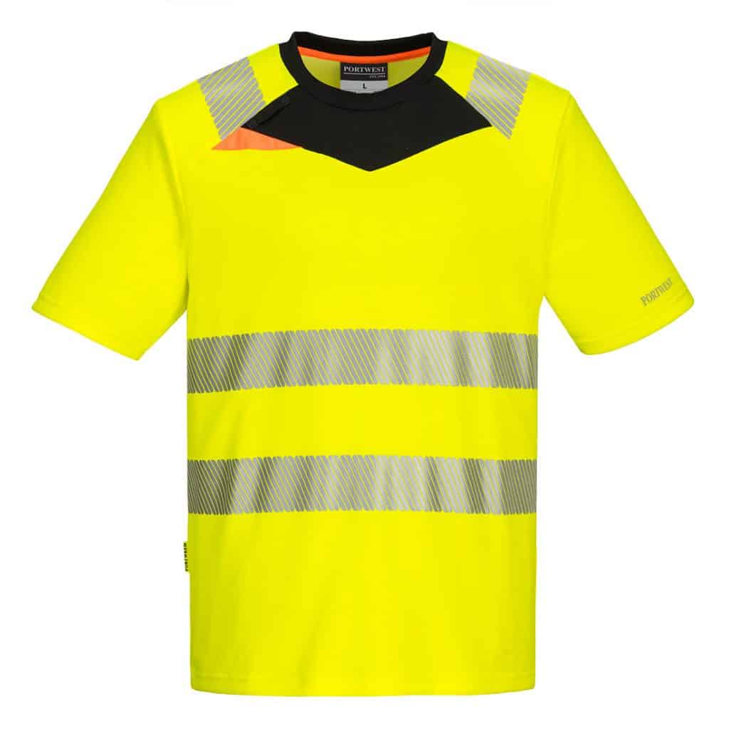 Portwest DX413 High Visibility T Shirt Yellow
