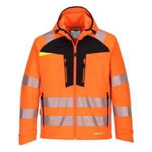 Portwest DX475 High visibility softshell jacket Orange