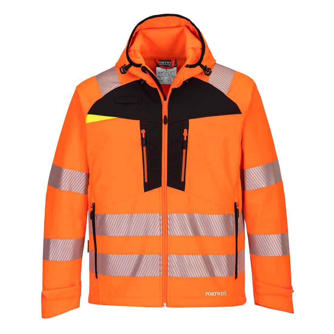 Portwest DX475 High visibility softshell jacket Orange