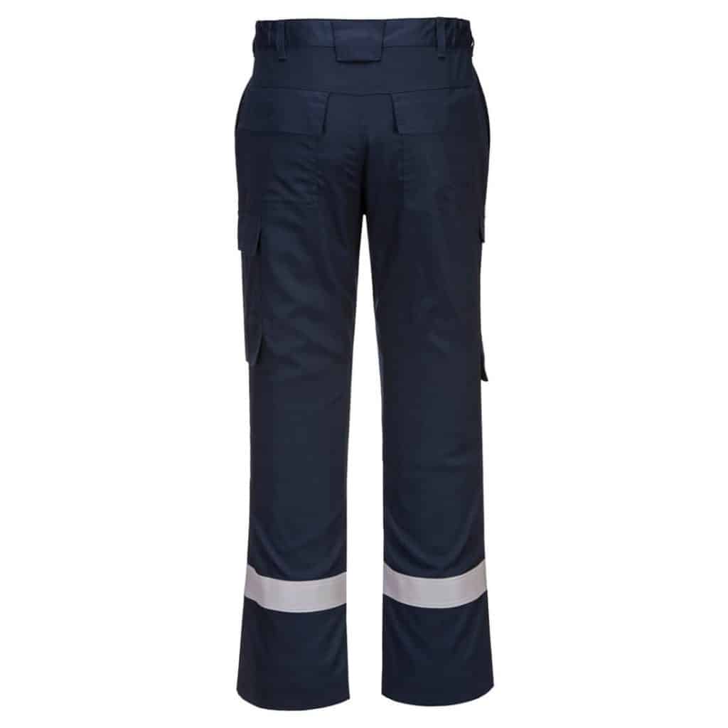 Portwest FR401 Bizflame Lightweight Navy Work Trouser Back