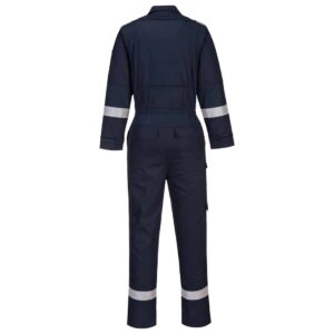 Portwest FR501 Bizflame lightweight coverall Navy Rear