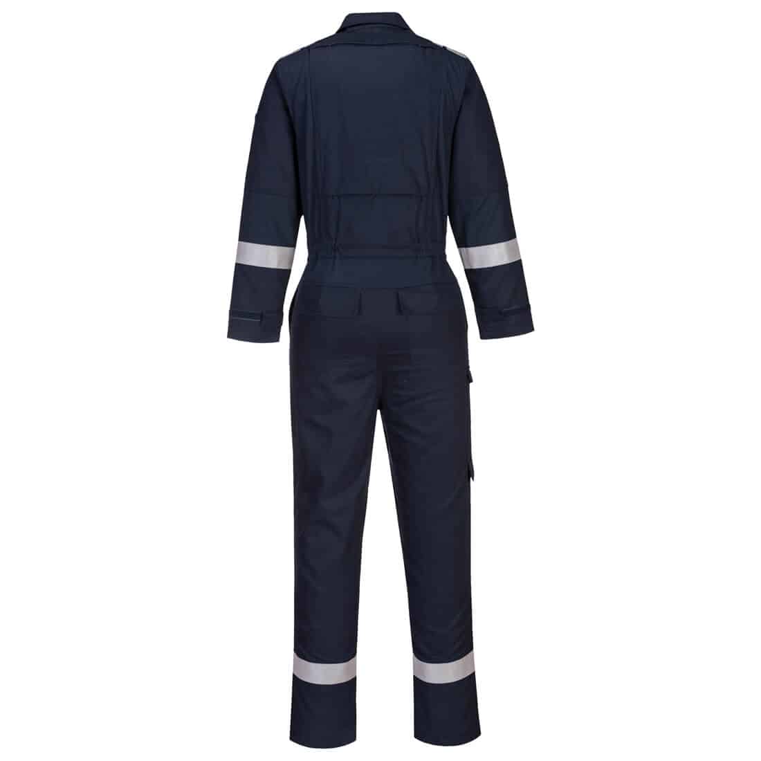 Portwest FR501 Bizflame lightweight coverall Navy Rear