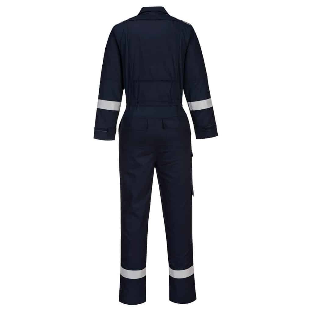 Portwest FR502 Bizflame lightweight coverall Navy Rear