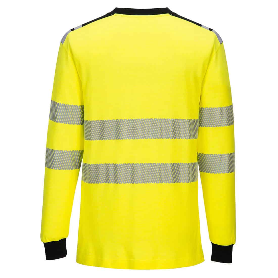 Portwest FR701 WX3 Flame Resistant long sleeve T Shirt Yellow Rear