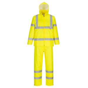Portwest H448 High visibility Packaway Rainsuit Yellow