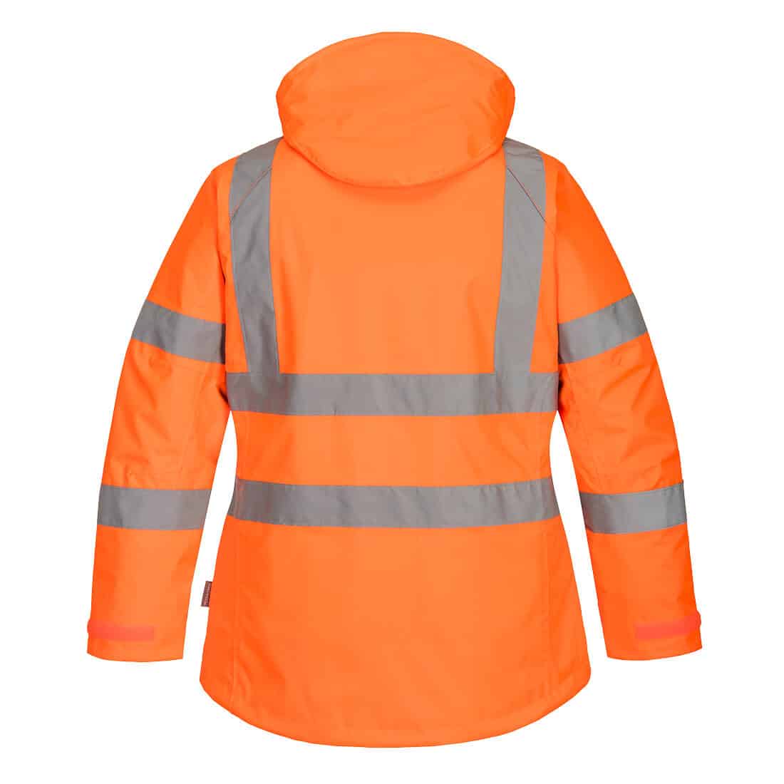 LW74 portwest back orange high visibility womans winter jacket
