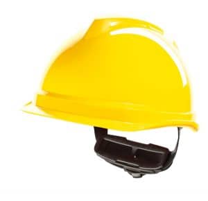 MSA V-Gard 520 Peakless plastic Safety helmet yellow
