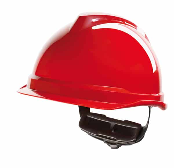 MSA V-Gard 520 Peakless plastic Safety helmet red