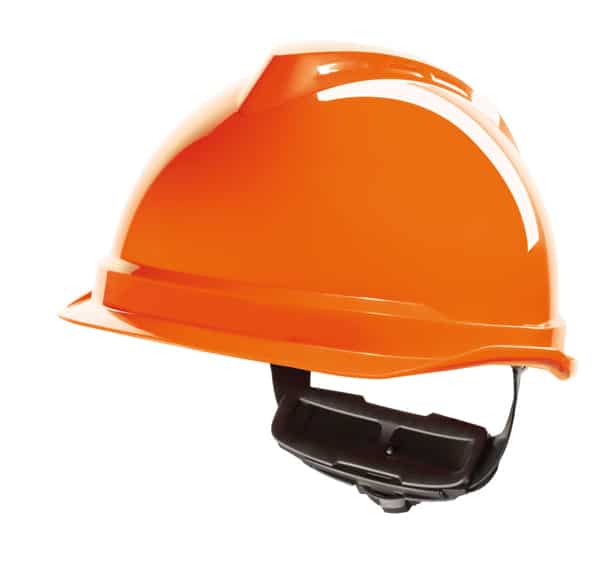 MSA V-Gard 520 Peakless plastic Safety helmet orange