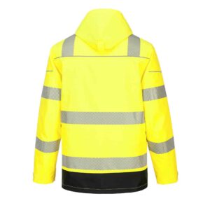 Portwest PW367 High Visibility Yellow Jacket Rear