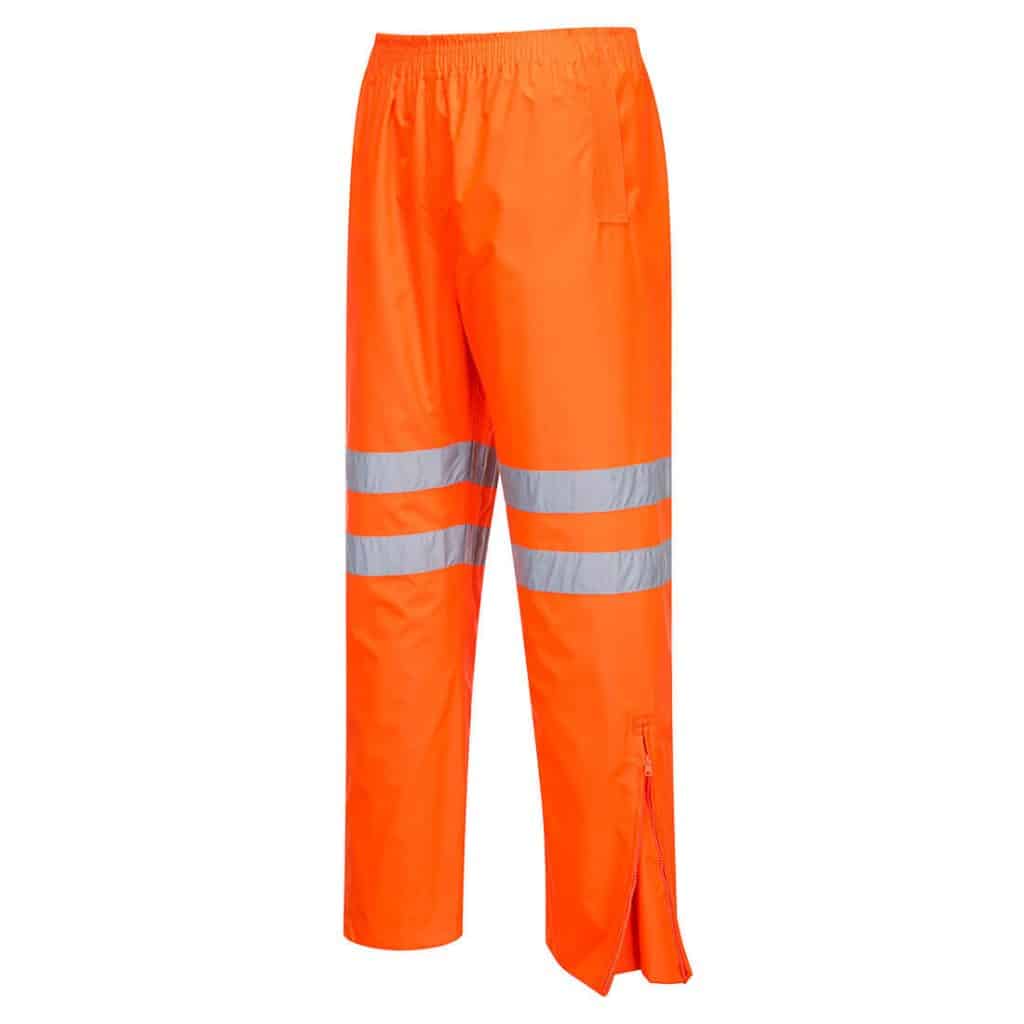 Portwest RT31 Orange traffic trouser - mens waterproof work trousers